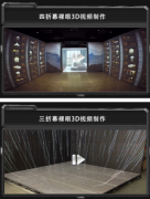 裸眼3D动画制作VR视频制作四折幕球幕L屏折幕U形幕异形幕灯